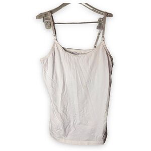 MOTHERHOOD nursing white tank top